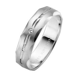 Eheringe Weißgold 5mm 05536