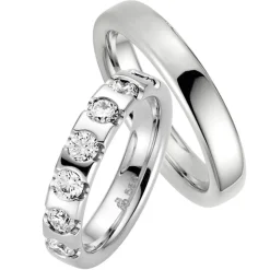 Eheringe Weißgold 4,5mm 39207