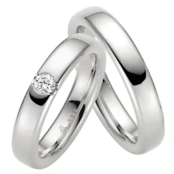 Eheringe Weißgold 4,5mm 39201