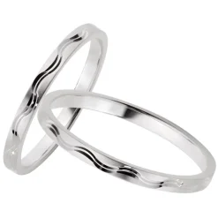 Eheringe Weißgold 2mm 03452