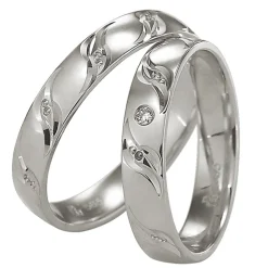 Eheringe Weißgold 4mm 04778-040