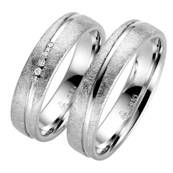 Eheringe Weißgold 5mm 05518
