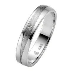 Eheringe Weißgold 4mm 04826