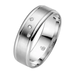 Eheringe Weißgold 6mm 03682-W