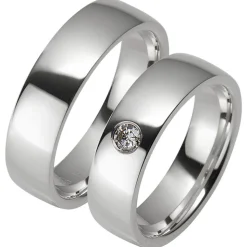 Eheringe Weißgold 6mm 81620-W