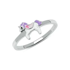 Einhorn Ring für Mädchen aus 925er Silber CR0002SL