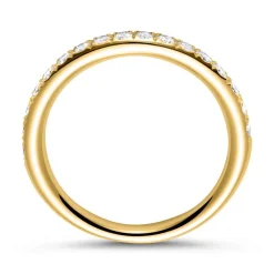 585er Gelbgold Memoire Ring 17 Brillanten DR0351-14KG