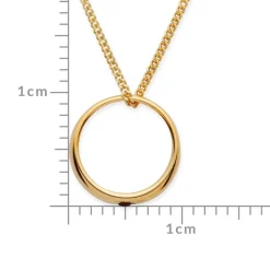 333er Gelbgold Taufkette poliert Rubin KTR0016SLK
