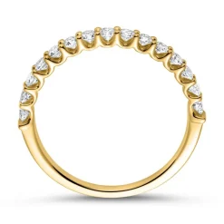 750er Gold Eternity Ring 15 Diamanten DR0340-18KG