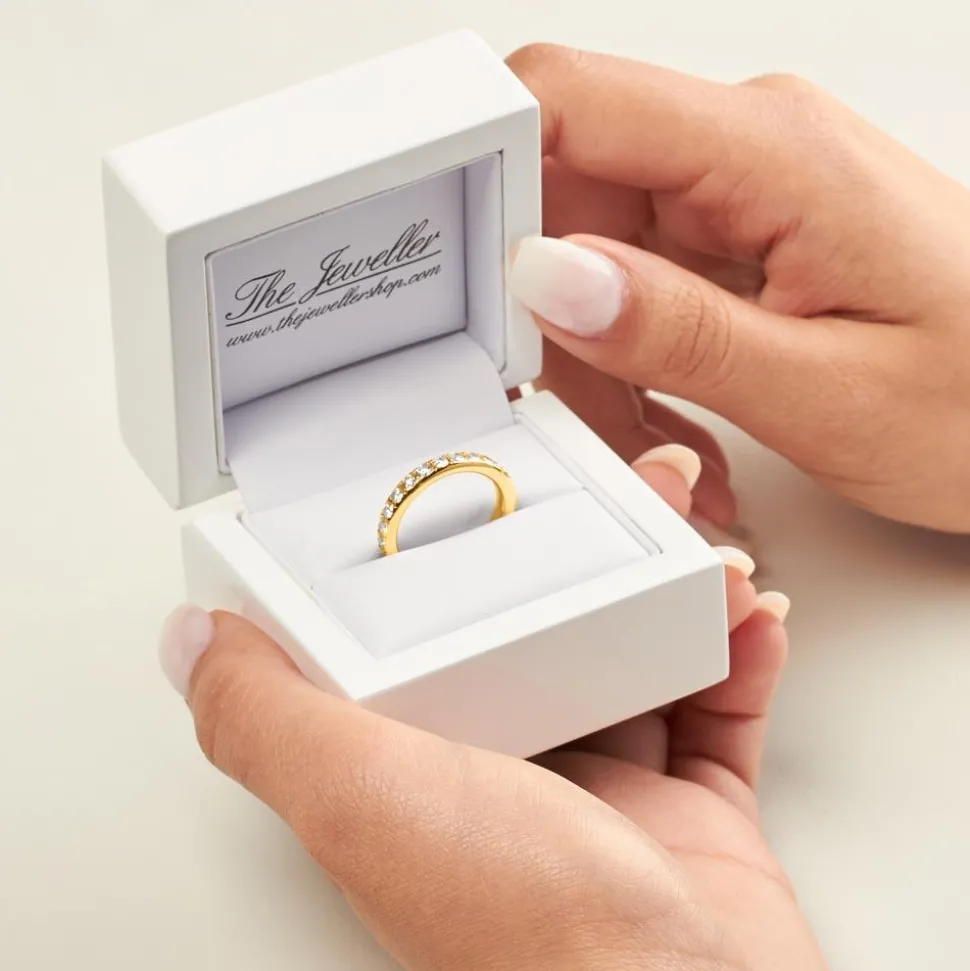 750er Gold Eternity Ring 27 Diamanten DR0364-18KG