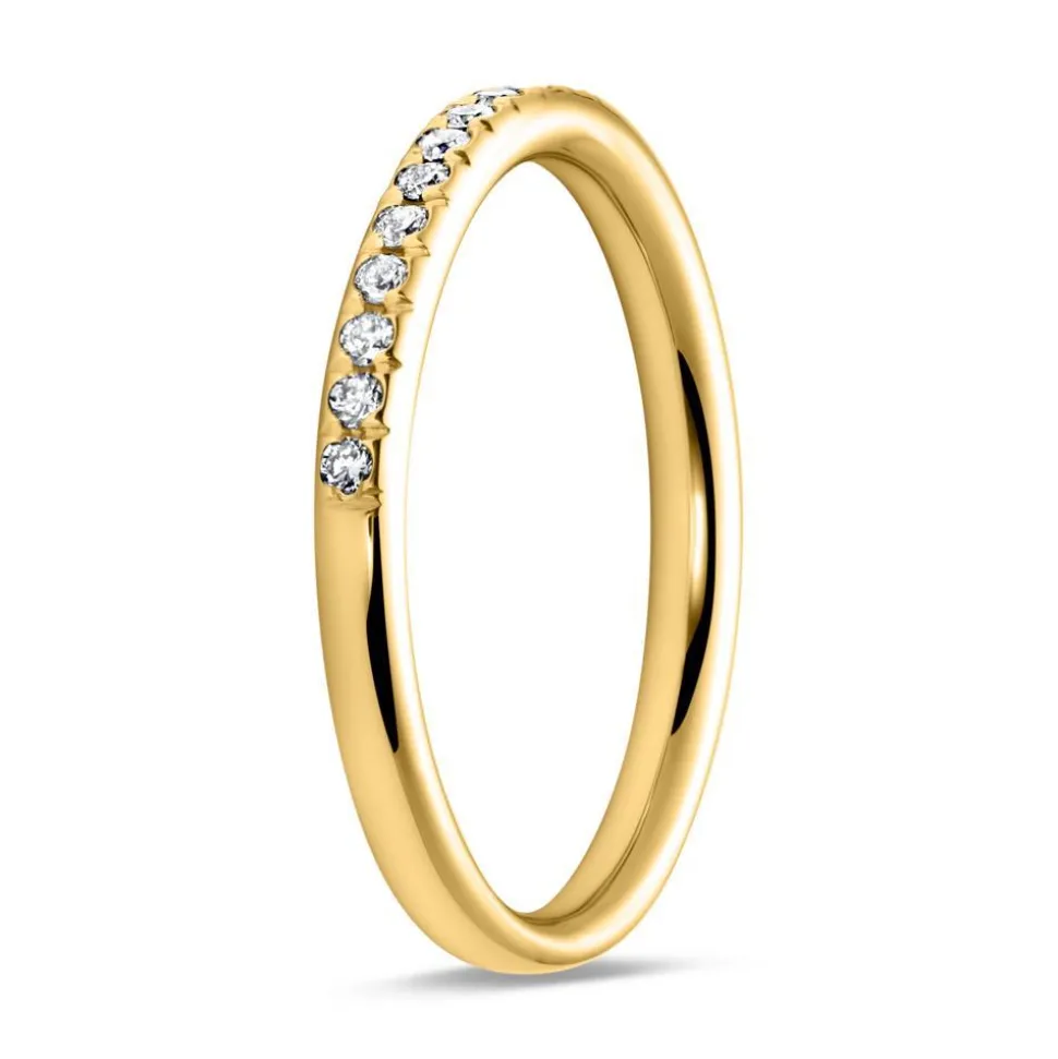 750er Gold Eternity Ring 2Diamant DR0349-18KG