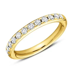 750er Gold Half Eternity Ring 13 Diamanten DR0353-18KG