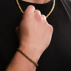 585er Gold Königsarmband, 3,2 mm breit BIN1134-14KGSL