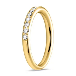 750er Gold Memoire Ring 17 Brillanten DR0351-18KG