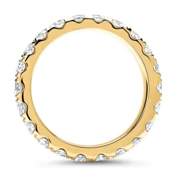 750er Gold Memoire Ring 22 Diamanten DR0105-18KG