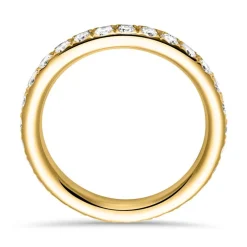 750er Gold Memoire Ring 28 Diamanten DR0363-18KG