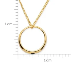 333er Gold Taufkette poliert Saphir KTR0017SLK