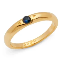 333er Gold Taufkette poliert Saphir KTR0017SLK