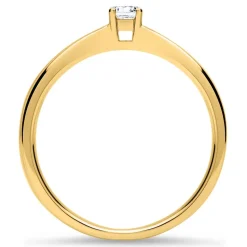 585er Gold Verlobungsring Diamant 0,15 ct., lab-grown VR0136-LSL