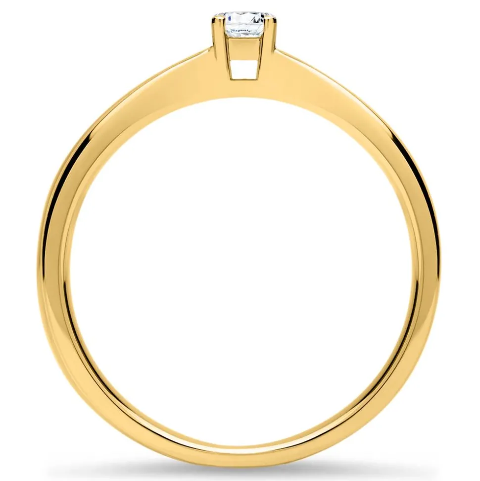 585er Gold Verlobungsring Diamant 0,15 ct., lab-grown VR0136-LSL
