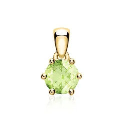 585er Goldanhänger für Ketten mit Peridot BDP0034Pe-14KGSL