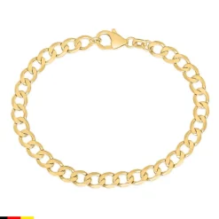 585er Goldarmband mit Panzerkettengliederung, 5,8mm BIN1127-14KGSL