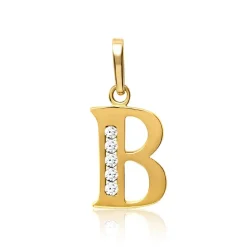 333er Goldkette Buchstabe B mit Zirkonia GP0133SLK