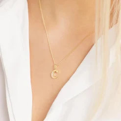 333er Goldkette Buchstabe C mit Zirkonia GP0134SLK