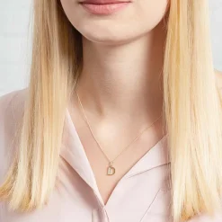 333er Goldkette Buchstabe D mit Zirkonia GP0135SLK