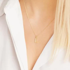 333er Goldkette Buchstabe L mit Zirkonia GP0143SLK