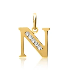 333er Goldkette Buchstabe N mit Zirkonia GP0145SLK