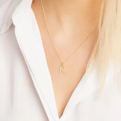 333er Goldkette Buchstabe R mit Zirkonia GP0149SLK