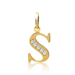 333er Goldkette Buchstabe S mit Zirkonia GP0150SLK