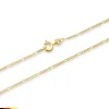 333er Goldkette: Figarokette Gold 45cm BIN1023-45