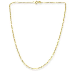 333er Goldkette: Figarokette Gold 45cm BIN1023-45