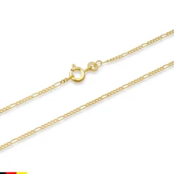 333er Goldkette: Figarokette Gold 50cm BIN1023-50