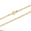 333er Goldkette: Figarokette Gold 50cm BIN1027-50