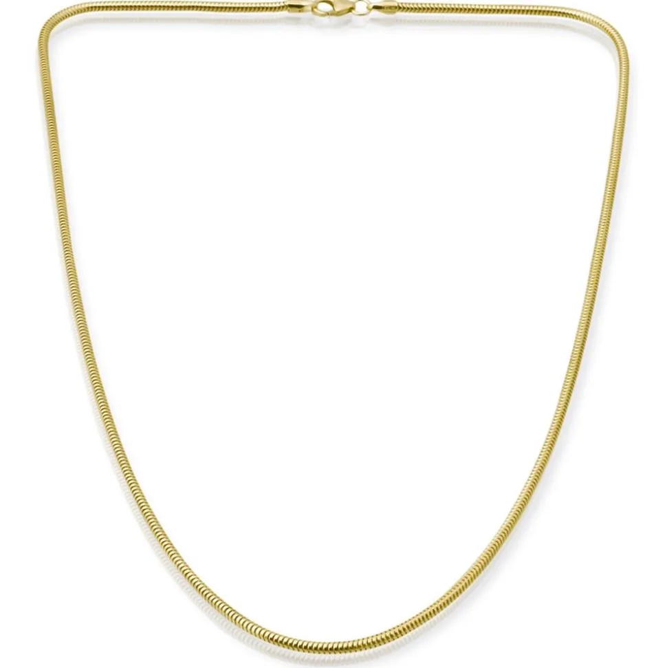 585er Goldkette: Schlangenkette Gold 45cm BIN1077-45