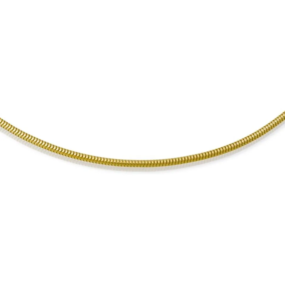 585er Goldkette: Schlangenkette Gold 45cm BIN1077-45
