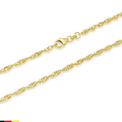333er Goldkette: Singapurkette Gold 45cm BIN1051-45