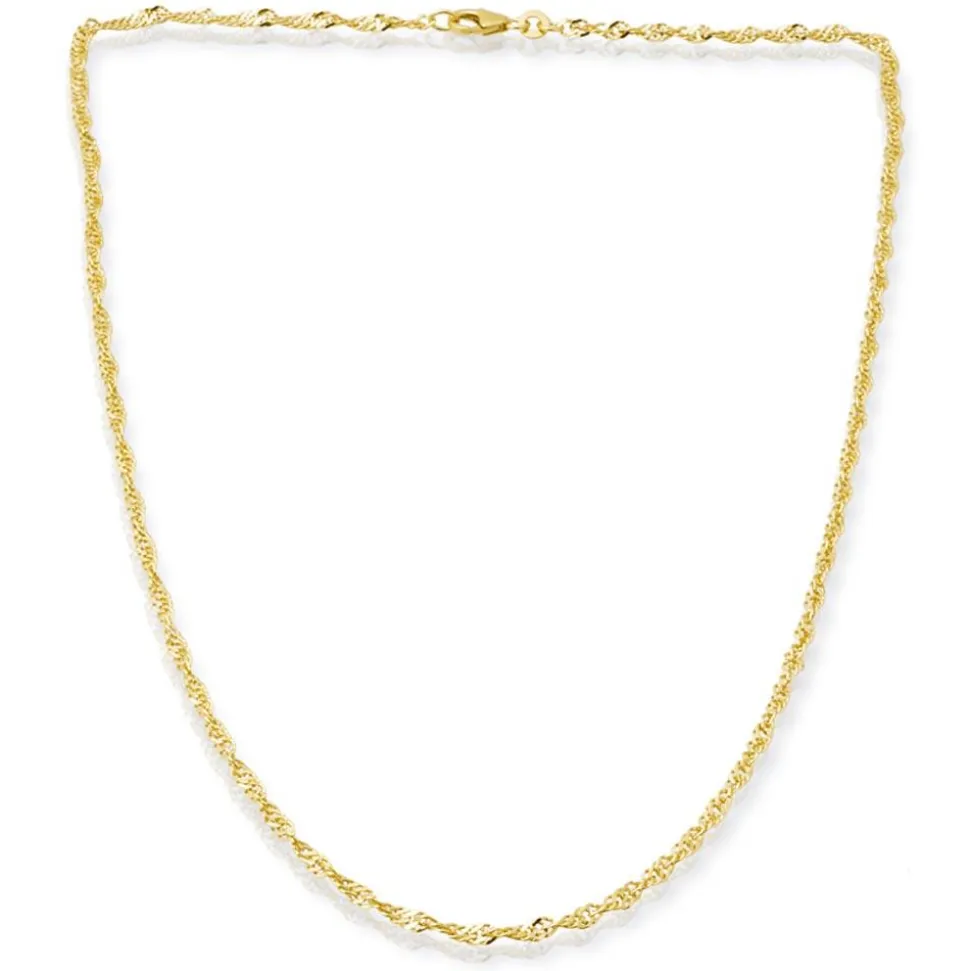 333er Goldkette: Singapurkette Gold 45cm BIN1051-45