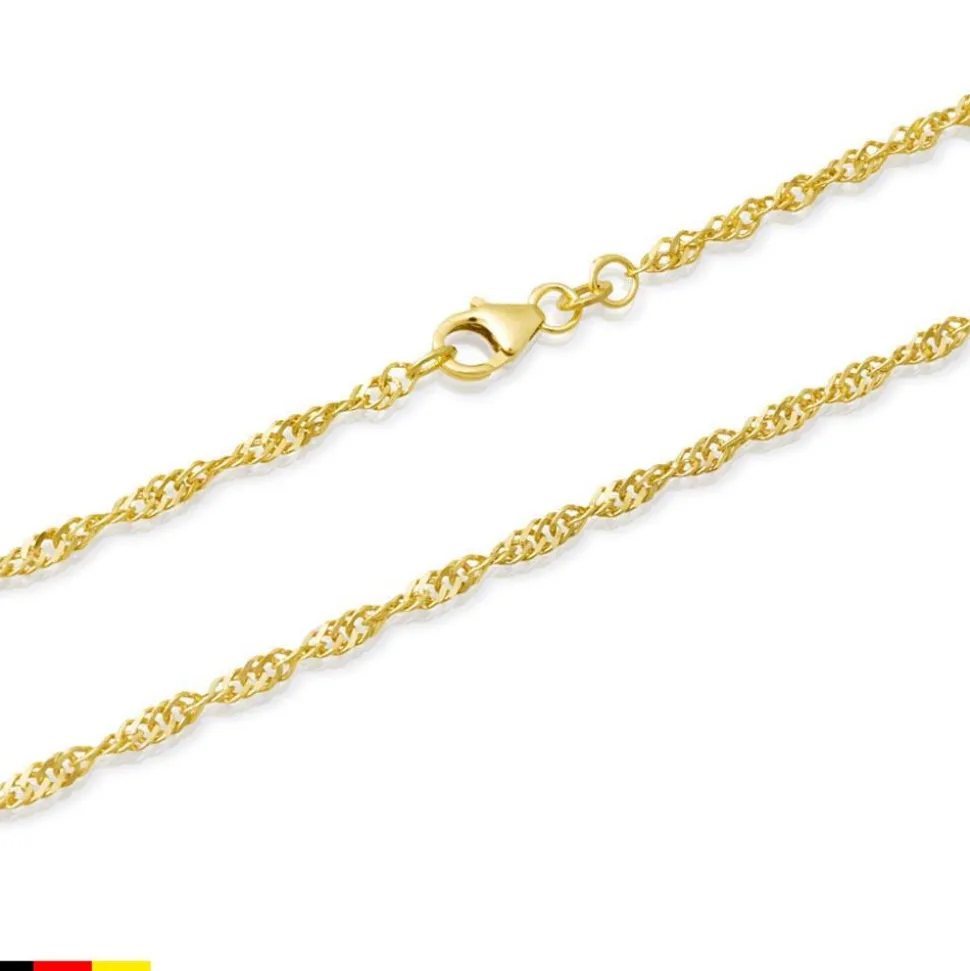 333er Goldkette: Singapurkette Gold 45cm BIN1051-45