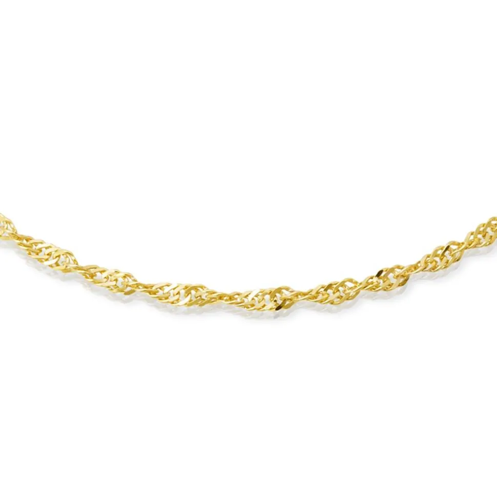 333er Goldkette: Singapurkette Gold 45cm BIN1051-45