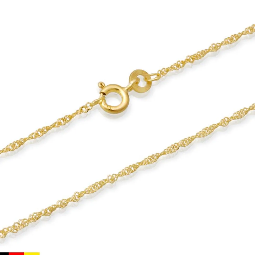 585er Goldkette: Singapurkette Gold 45cm BIN1017-45