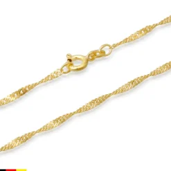 333er Goldkette: Singapurkette Gold 50cm BIN1020-50