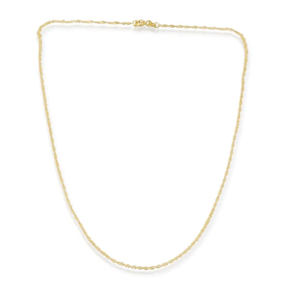 585er Goldkette: Singapurkette Gold 45cm BIN1019-45