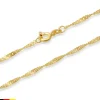 333er Goldkette: Singapurkette Gold 45cm BIN1020-45
