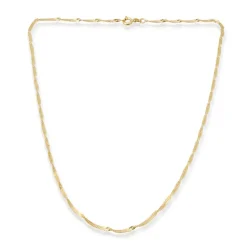 333er Goldkette: Singapurkette Gold 45cm BIN1020-45