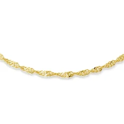 333er Goldkette: Singapurkette Gold 50cm BIN1104-50