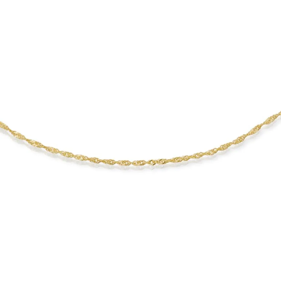 585er Goldkette: Singapurkette Gold 45cm BIN1015-45